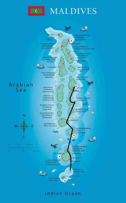 Malediven-Tour Deep South von Male